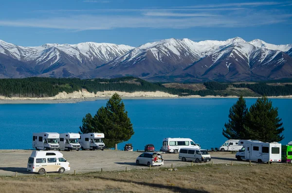 Freedom Camping at Lake Pukaki (South Island)