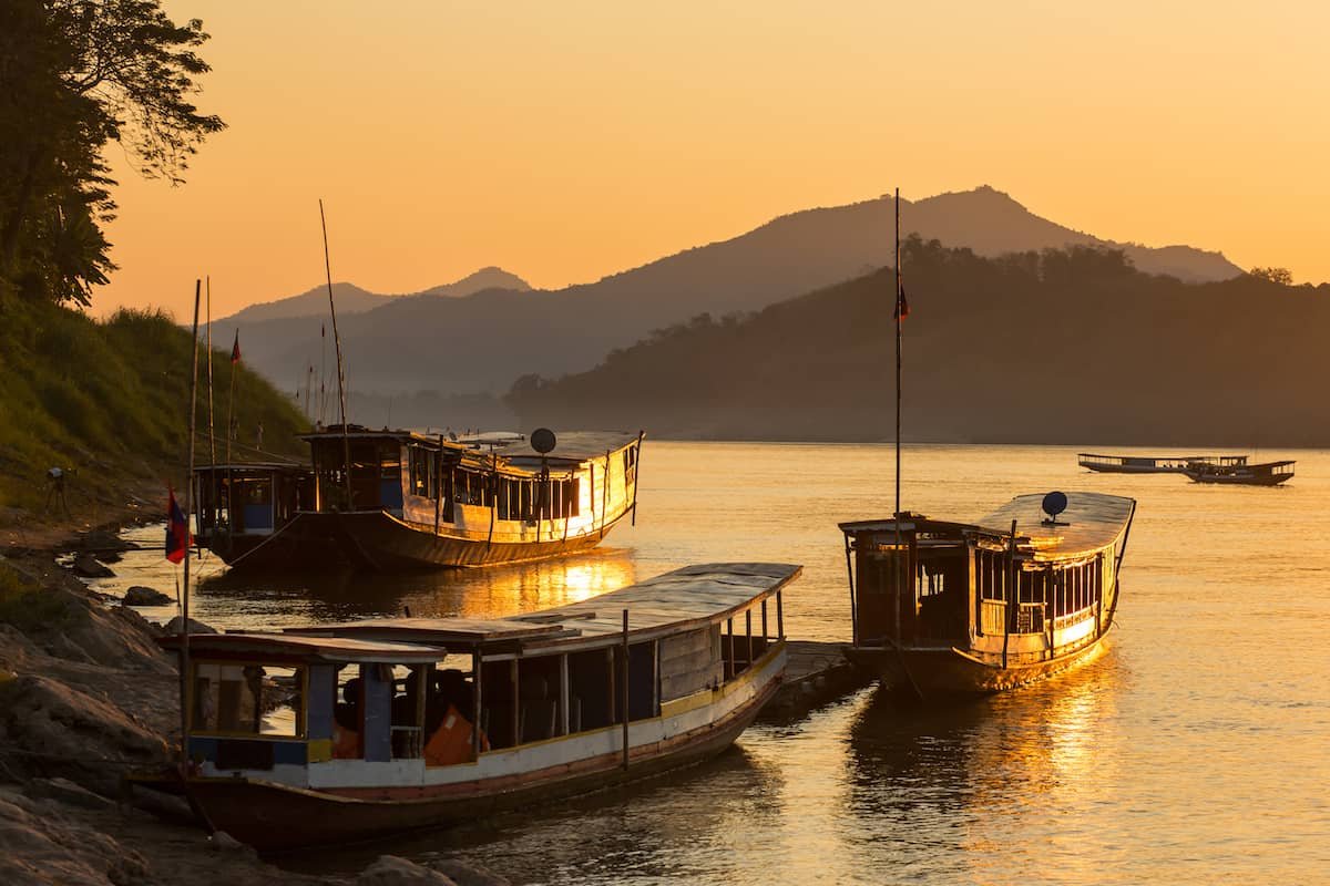 Cruise the Mekong River at Sunset