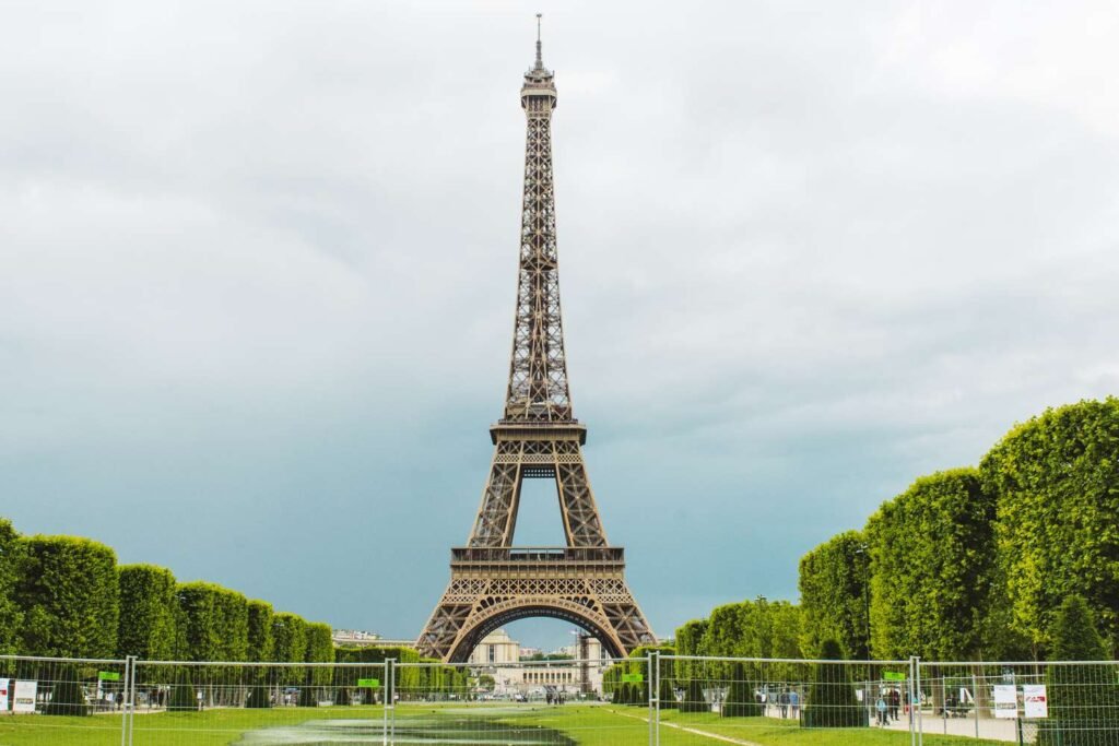 The Champ de Mars Park in Paris